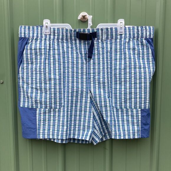 Men’s Blocked Seersucker Lightweight Comfy Shorts Size XXXL (48-50) - Picture 1 of 7